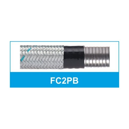 لوله خرطومی فلزی مستحکم روکشدار شیلددار FC2PB