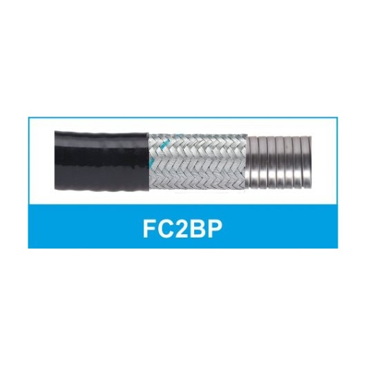 لوله خرطومی فلزی مستحکم شیلددار روکشدار FC2BP
