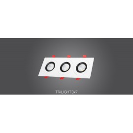 چراغ تریلایت متحرک3*7 وات رینگ مشکی پارس شعاع